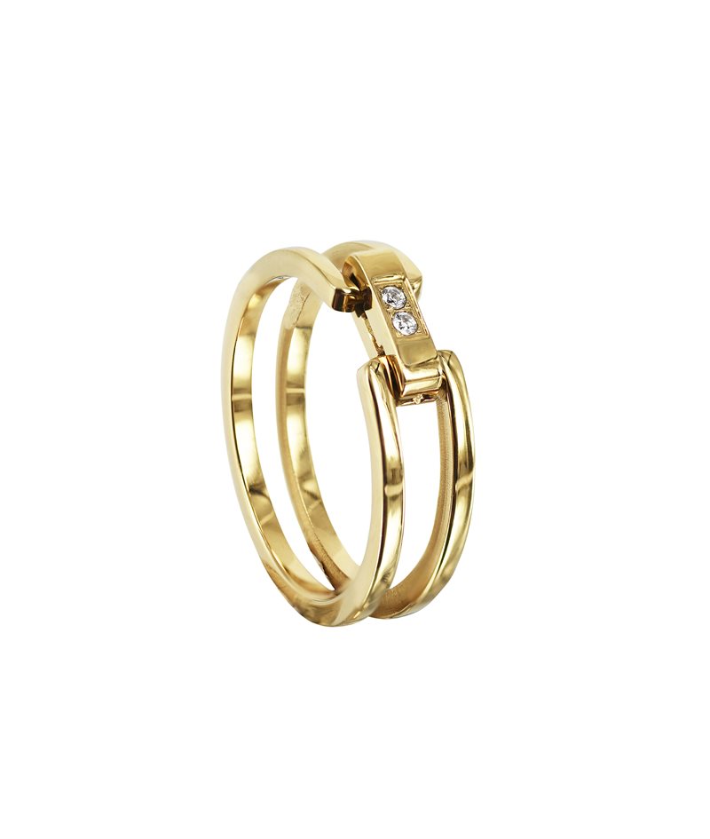 CHERRIE Crystal Ring Guld