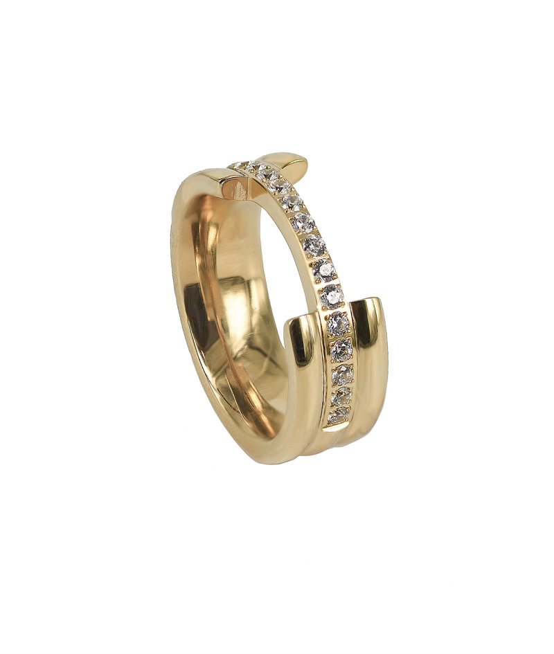 LUCY Wide Ring Guld 